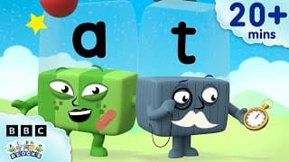 Let's Spell Words ending in 'at'!  | Learn to Read and Spell for Kids | Alphablocks