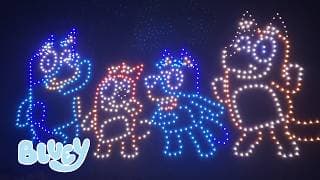 Bluey Drone Show at Alton Towers 💫 💙 | Bluey