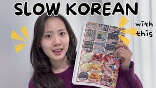 If You're a BEGINNER, WATCH THIS | Comprehensible Korean Input vlog with printed flyers | 
