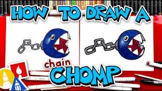 How To Draw A Chain Chomp From Mario
