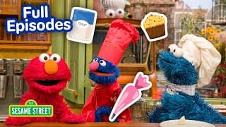 Cooking with Elmo and Cookie Monster!🍰🍕 | FOUR Sesame Street Full Episodes | 90 Minutes