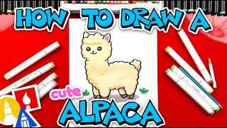 How To Draw A Cute Alpaca