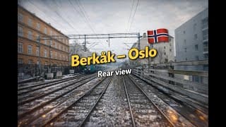 Berkåk – Oslo | Real-Time Train Cab Ride Through Norway (Rear View)