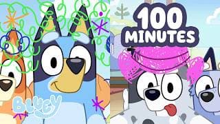 Faceytalk Fun! 🤠 🩷 | FULL EPISODE + OVER 1 HOUR Bluey Compilation 🌟 | Bluey