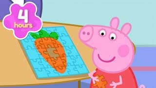 Peppa's PUZZLE Competition 🧩 Peppa Pig Full Episodes | 2 Hours of Kids Cartoons